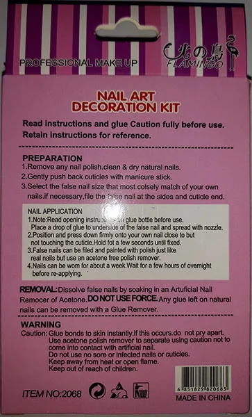 Chiodi falsi «Nail art decoration kit» — foto 2 dell'alert A12/00641/22