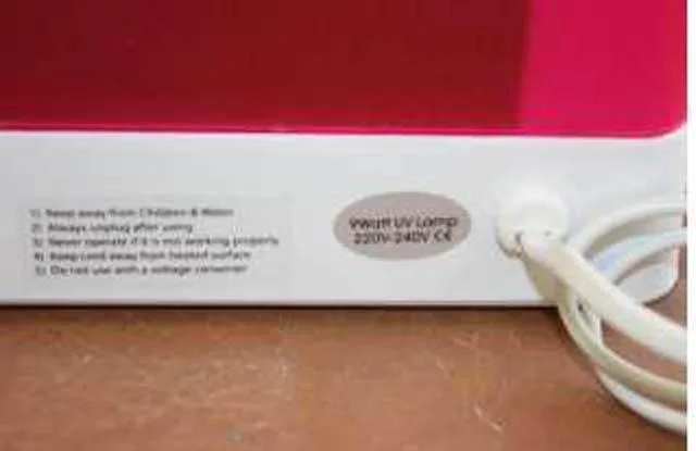 Lampada di polimerizzazione del gel del chiodo «Nail Drying/UV Curing Lamp» — foto 2 dell'alert A12/0507/14