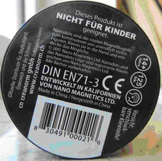 Magneti «Nanodots 125 - Black Edition» (Nano Magnetics)