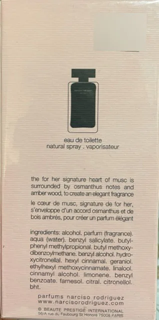 Eau de toilette «Narciso Rodriguez for Her» (Narciso Rodriguez)