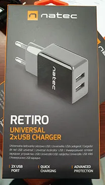 Caricabatterie universale «NATEC 2,1A, 2xUSB» — foto 2 dell'alert A12/01809/22