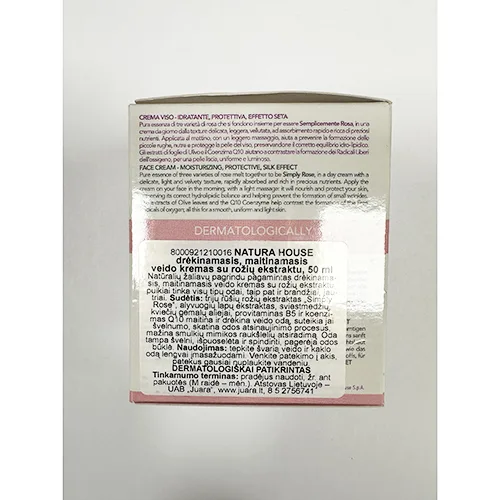 Crema viso «NATURA HOUSE PURA NATURA SEMPLICEMENTE ROSE GESICHTCREME» — foto 2 dell'alert A12/00896/24