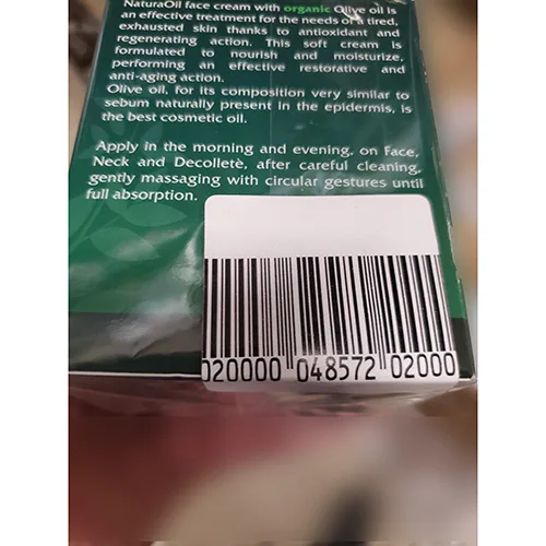 Crema viso «Natura Oil trattamento viso 24 ore» — foto 3 dell'alert A12/00525/24