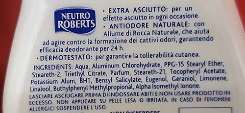 Deodorante roll-on «Natural Dry» (Neutro Roberts)