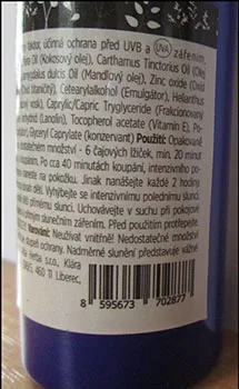 Olio di abbronzatura «Natural suntan oil with mineral filters, SPF 30» — foto 4 dell'alert A12/00724/21