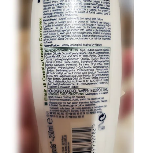 Shampoo «Nature fusion massaggio idratante» — foto 3 dell'alert A12/01349/24