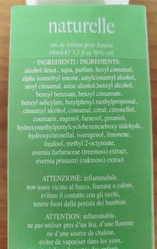 Profumo «Naturelle» — foto 3 dell'alert A12/03059/23