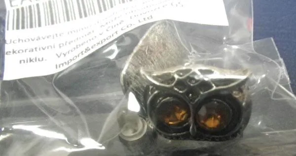Orecchini «Naušnice sova hlava ("Earrings owl head")» — foto 2 dell'alert A12/1192/15