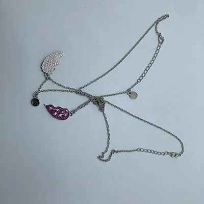 Collana «Necklace Best Friends Heart Purple» (Busy Lizzie)