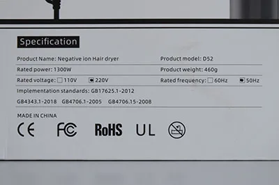 Asciugacapelli «Negative ion Hair dryer» — foto 4 dell'alert A12/01950/23