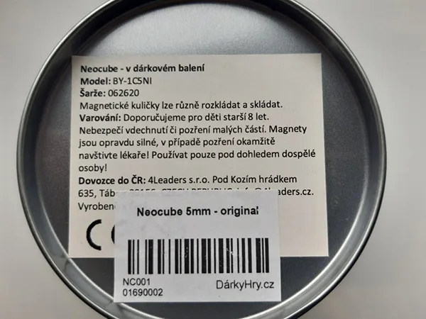 Sfere magnetiche «Neocube 5 mm - original / Neocube v dárkovém balení» — foto 3 dell'alert A12/01006/22
