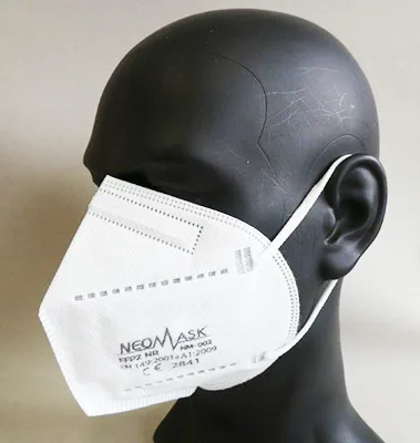 Maschera filtro antiparticolato «NEOMASK FFP2 NR Protective mask Atemschutzmaske» — foto 3 dell'alert A12/00899/23