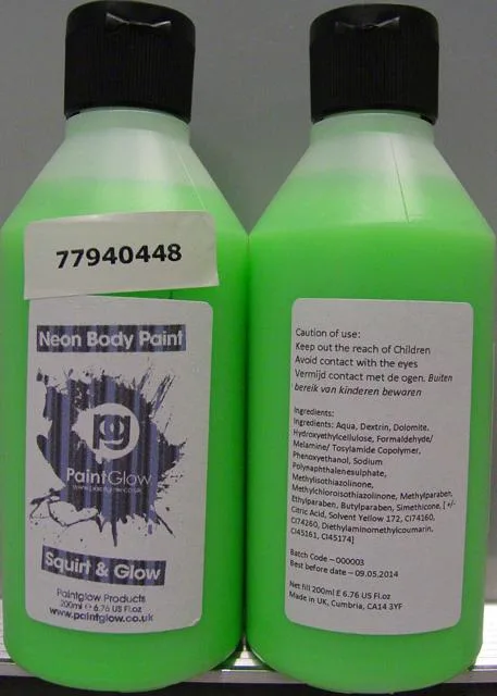 Polvere di vernice per il corpo «Neon Body Paint» — foto 2 dell'alert A12/0807/13