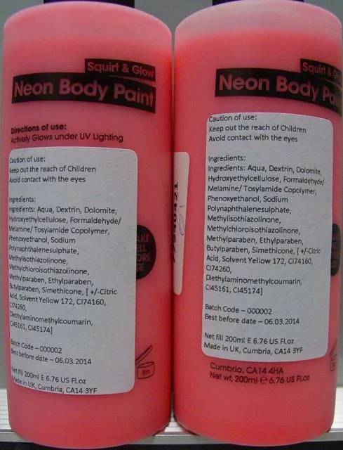 Polvere di vernice per il corpo «Neon Body Paint» — foto 3 dell'alert A12/0807/13