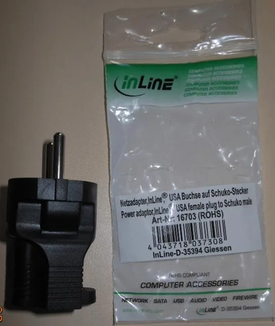 Adattatore della spina «Netzadapter» (Inline)