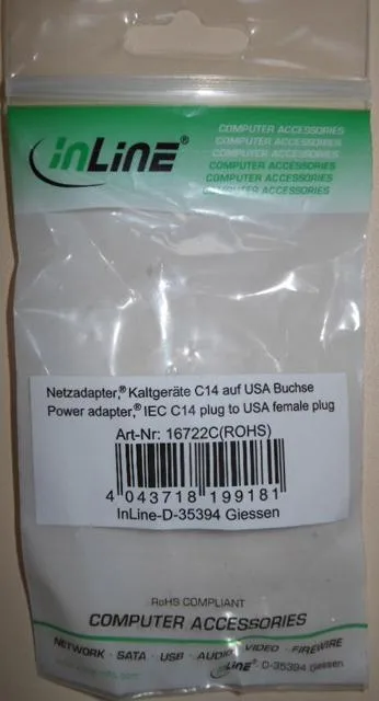 Adattatore della spina «Netzadapter» (Inline)