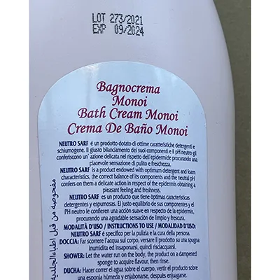 Crema da bagno «Neutro Sarf» — foto 5 dell'alert A12/02217/24