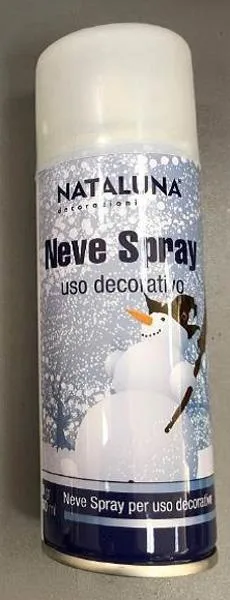 Spray di neve aerosol «Neve Spray uso decorativo» (NATALUNA)