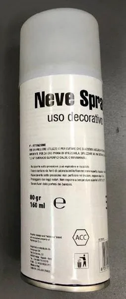 Spray di neve aerosol «Neve Spray uso decorativo» — foto 2 dell'alert A12/2015/18