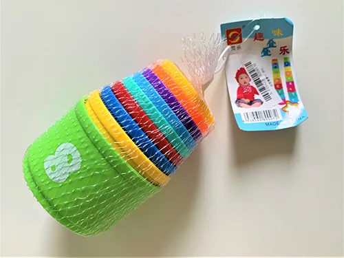 Coppe di impilamento «New Baby Kleinkind ungiftige Spielzeuge pädagogische Stapelbecher Random Style»