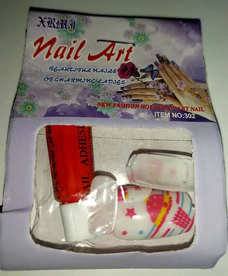 Chiodi falsi «New Fashion Holograw Art Nail» (NAIL ART)