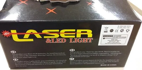 Puntatore laser «NEW LASER & LED LIGHT» — foto 2 dell'alert A12/0921/16