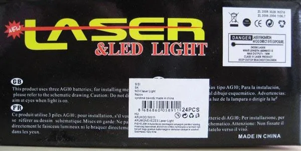 Puntatore laser «NEW LASER &LED LIGHT; Laser Light» — foto 3 dell'alert A12/1928/19