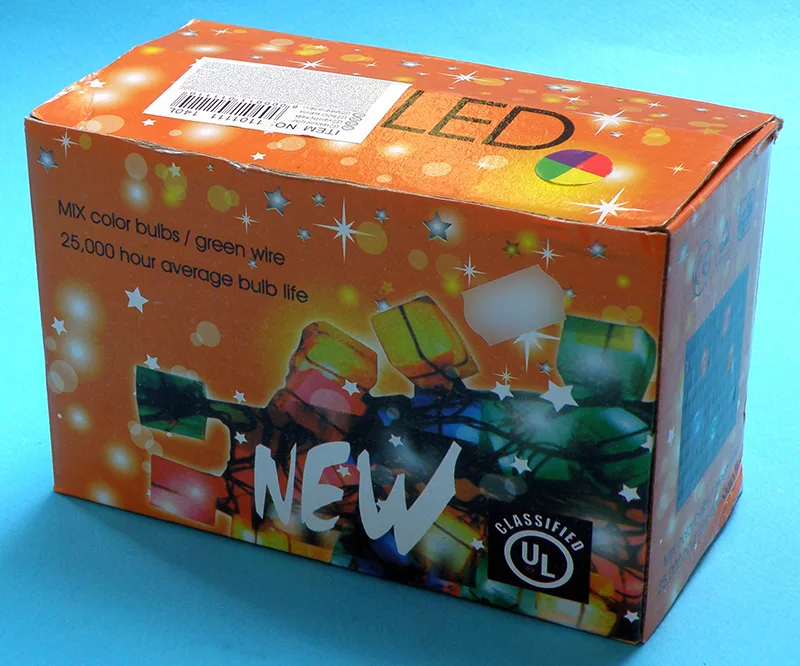 Catena di illuminazione «NEW (on the packaging), LED karácsonyi égősor (on the label)»