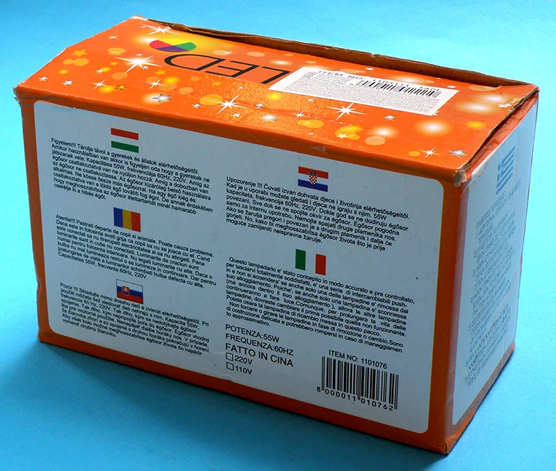 Catena di illuminazione «NEW (on the packaging), LED karácsonyi égősor (on the label)» — foto 2 dell'alert A12/00637/20