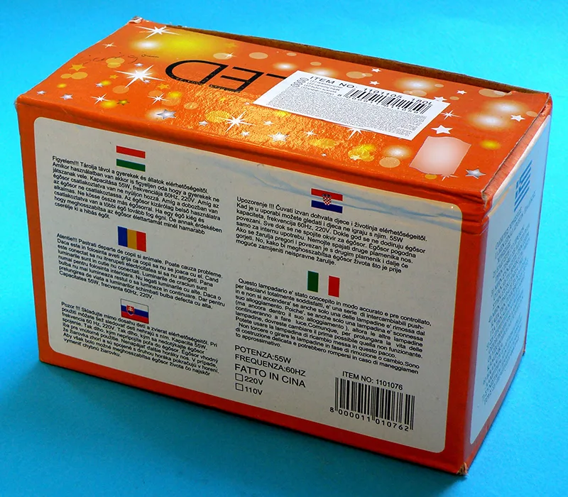 Catena di illuminazione «NEW (on the packaging) , LED karácsonyi égősor (on the label)» — foto 2 dell'alert A12/00638/20