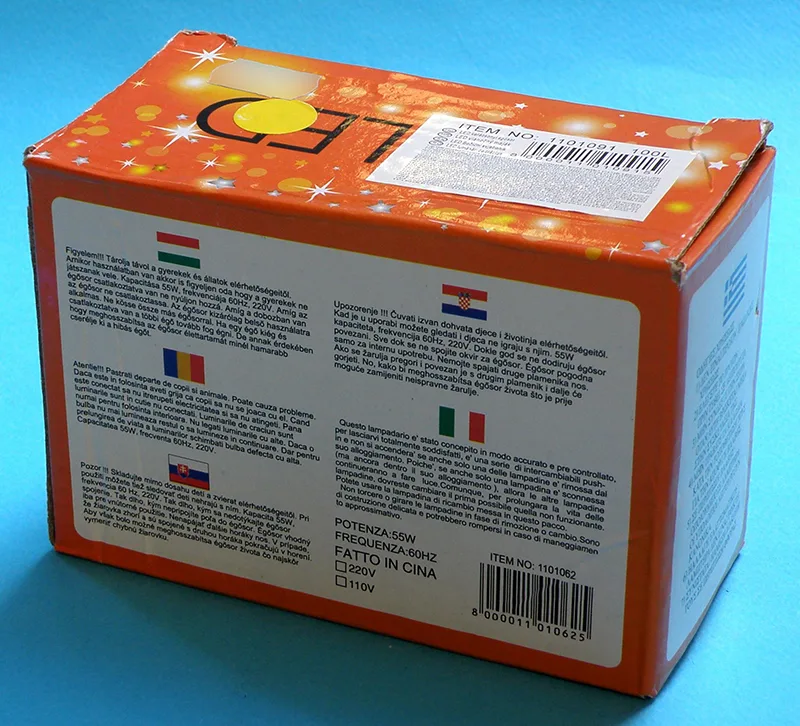 Catena di illuminazione «NEW (on the packaging), LED karácsonyi égősor (on the label)» — foto 2 dell'alert A12/00639/20