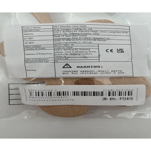 Sonagli giocattolo «New Wooden Hand Rattle»