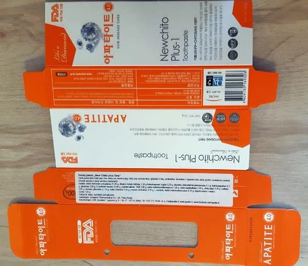 Dentifricio «Newchito Plus-1 Toothpaste» — foto 2 dell'alert A12/1644/19
