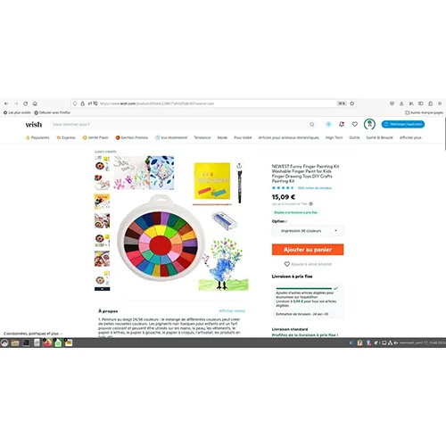Kit pittura a dito «NEWEST Funny Finger Painting Kit»