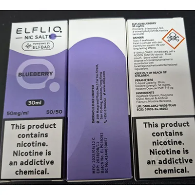 Cartuccia elettronica per sigarette «NIC SALT, POWERWS BY ELFBAR» — foto 2 dell'alert SR/01008/26
