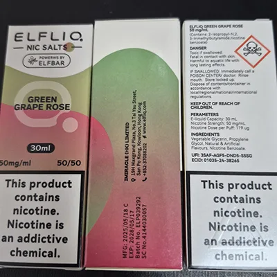 Cartuccia elettronica per sigarette «NIC SALT, POWERWS BY ELFBAR» (ELFLIQ)