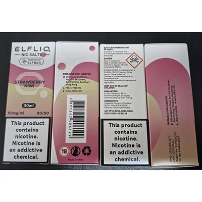 Cartuccia elettronica per sigarette «NIC SALT, POWERWS BY ELFBAR» (ELFLIQ)