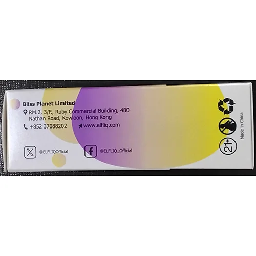 Cartuccia di sigaretta elettronica «NIC SALTS» — foto 4 dell'alert SR/01231/25