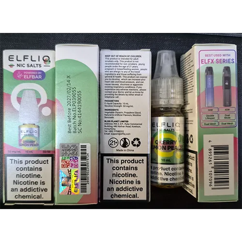 Cartuccia elettronica per sigarette «NIC SALTS» — foto 5 dell'alert SR/01651/26
