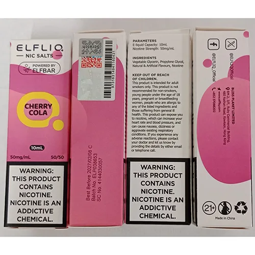 Cartuccia elettronica per sigarette «NIC SALTS» (ELFLIQ)