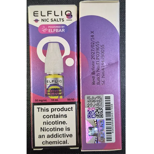 Cartuccia elettronica per sigarette «NIC SALTS, POWERED BY ELFBAR» (ELFLIQ)