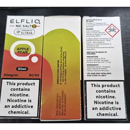 Cartuccia elettronica per sigarette «NIC SALTS, POWERWS BY ELFBAR» (ELFLIQ)