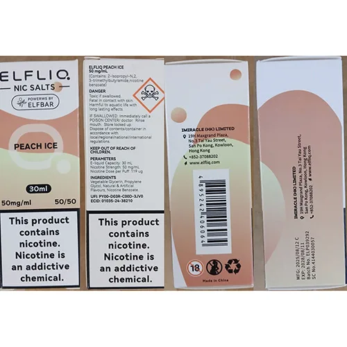 Cartuccia elettronica per sigarette «NIC SALTS POWERWS BY ELFBAR» — foto 3 dell'alert SR/02172/26