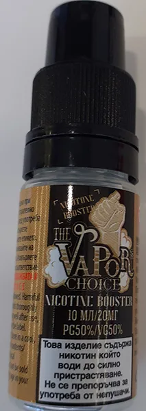 Liquido per sigarette elettroniche «Nicotine booster» — foto 3 dell'alert A12/00118/22