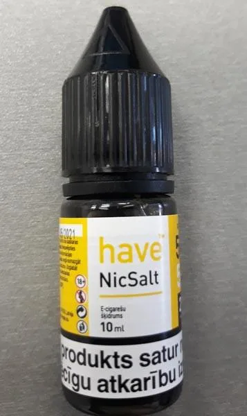 Liquido per sigarette elettroniche «NicSalt» — foto 1 dell'alert A12/1231/19