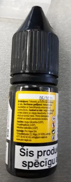 Liquido per sigarette elettroniche «NicSalt» — foto 2 dell'alert A12/1231/19