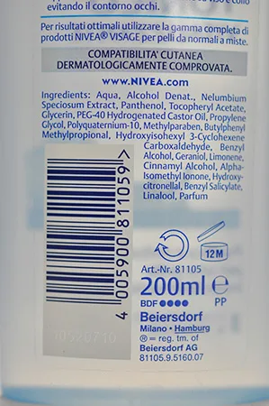 Tonico del viso «Nivea visage tonico vitalizzante» — foto 2 dell'alert A12/01180/23