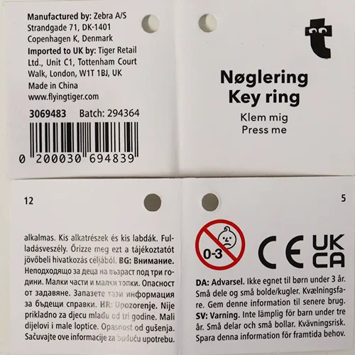 Portachiavi con giocattolo «Noglering Key Ring» — foto 3 dell'alert SR/01479/26