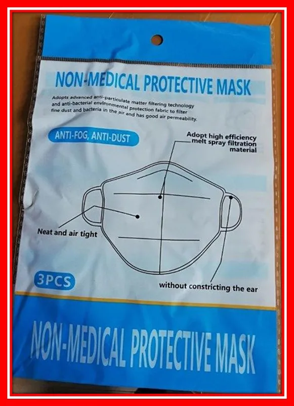 Maschera filtro antiparticolato «Non-medical protective mask» — foto 3 dell'alert INFO/00080/20