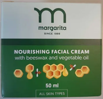 Crema viso «Nourishing Facial Cream with beeswax and vegetable oil» (Margarita)
